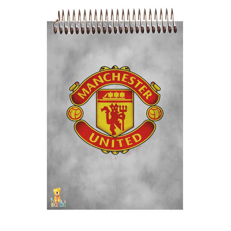دفترچه شطرنجی طرح منچستر یونایتد کد 2571 سایز A7
