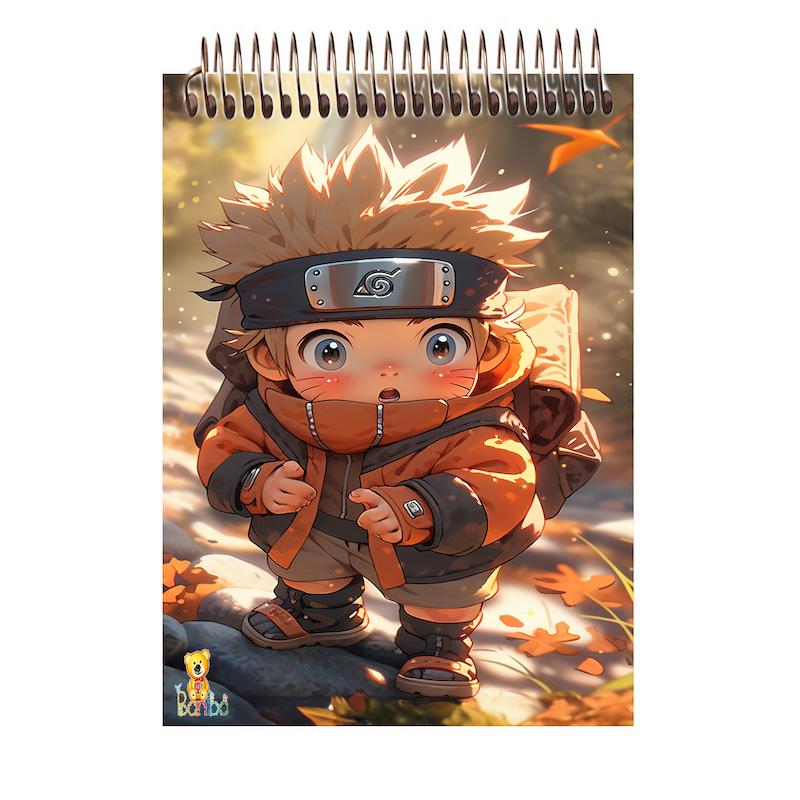 دفترچه شطرنجی طرح انیمه کد 2617 سایز A7