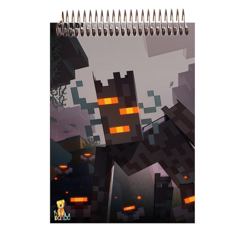 دفترچه شطرنجی طرح ماینکرافت کد 2632  سایز A7