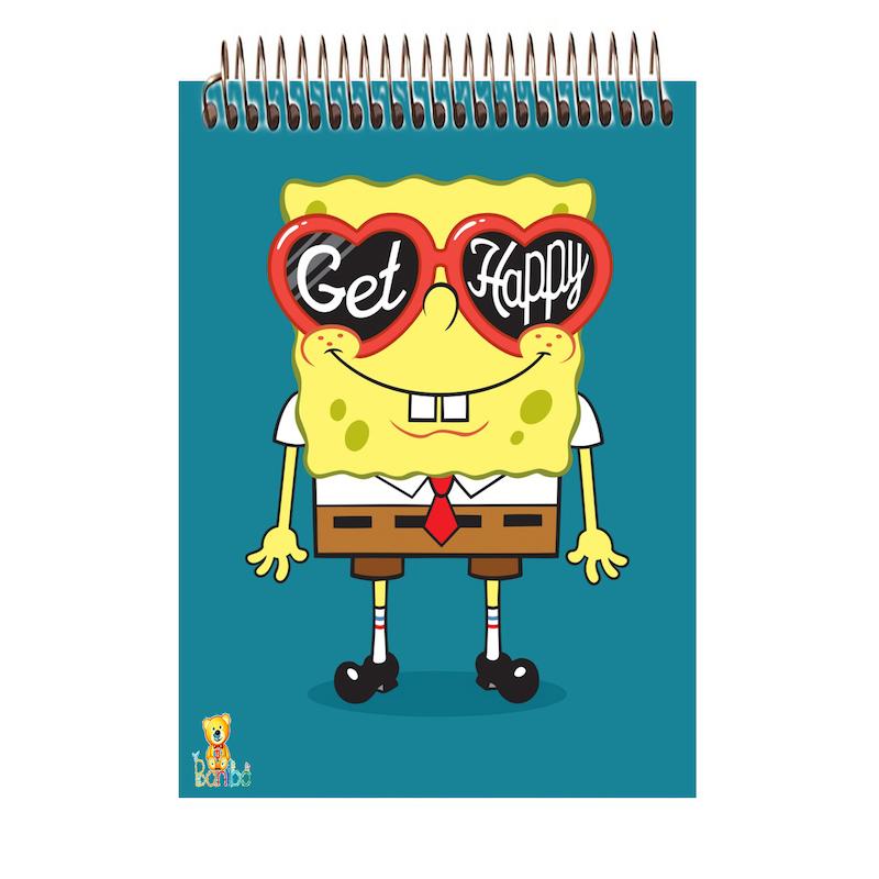 دفترچه شطرنجی طرح باب اسفنجی کد 2644 سایز A7