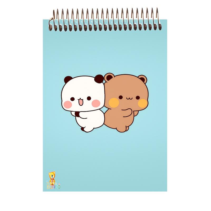 دفترچه شطرنجی طرح خرس کد 2738 سایز A7