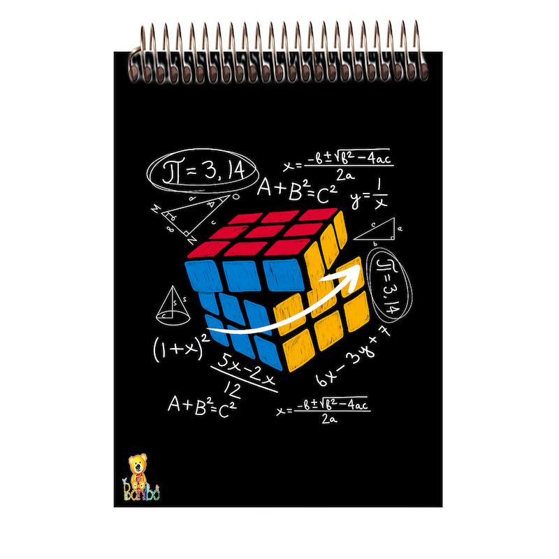 دفترچه شطرنجی طرح روبیک کد 2739 سایز A7