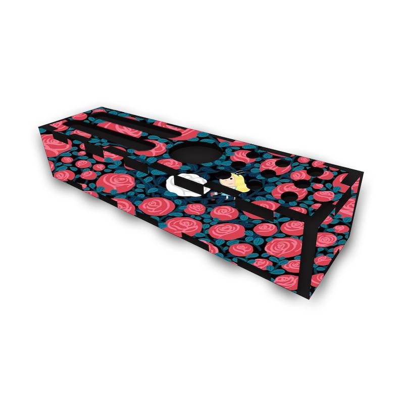 جامدادی رومیزی طرح دختر و گل کد 172