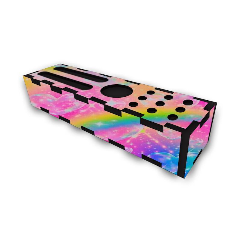 جامدادی رومیزی طرح رنگین کمان کد 315