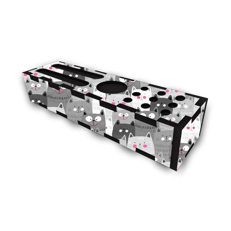 جامدادی رومیزی طرح گربه کد 329