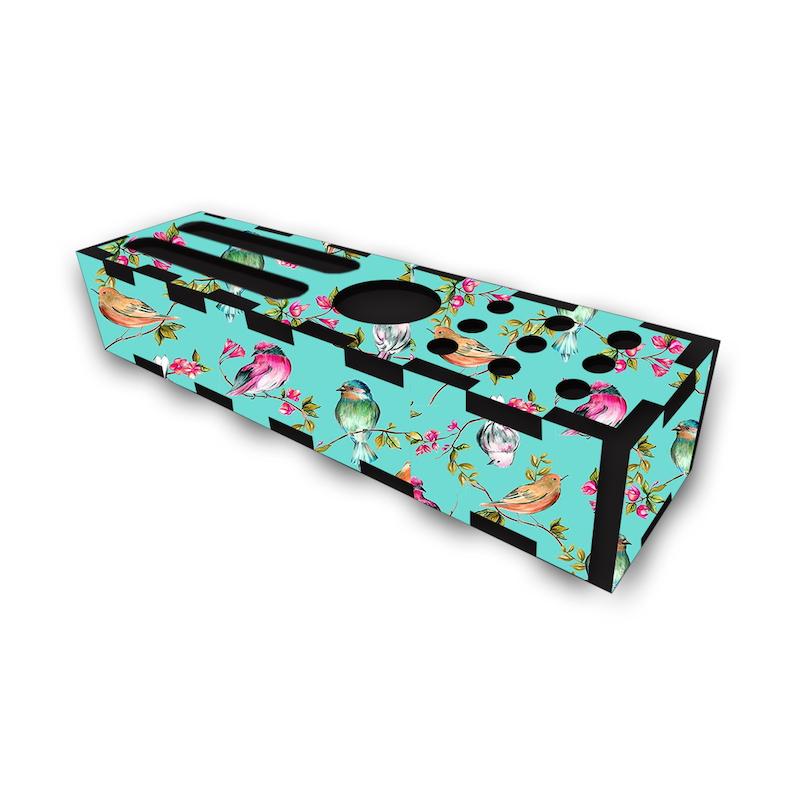 جامدادی رومیزی طرح گل و گنجشک کد 378