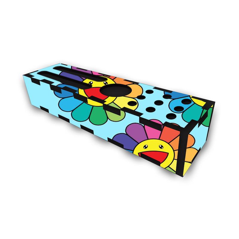 جامدادی رومیزی طرح گل های خندان کد 747