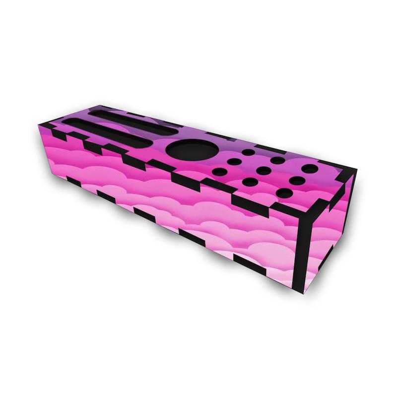 جامدادی رومیزی طرح رنگی صورتی کد 781