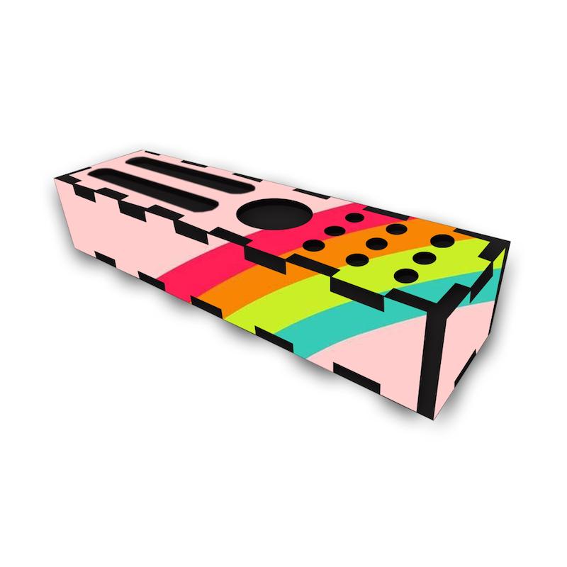 جامدادی رومیزی طرح رنگین کمان کد 821