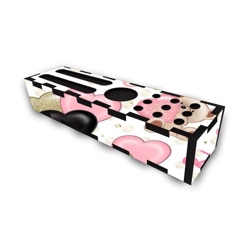 جامدادی رومیزی طرح خرس و قلب کد 1095