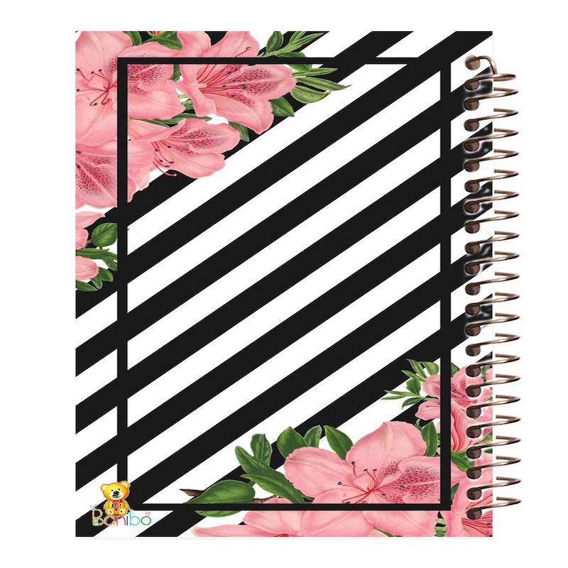 دفتر زبان طرح گل کد 122