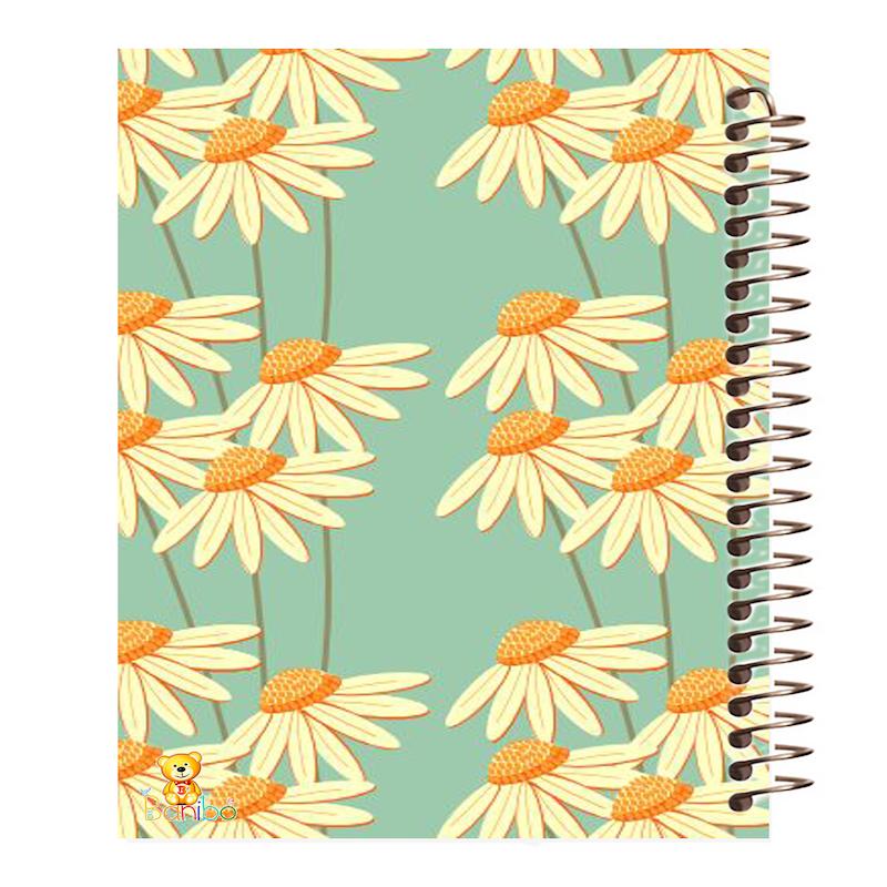 دفتر زبان طرح گل کد 159