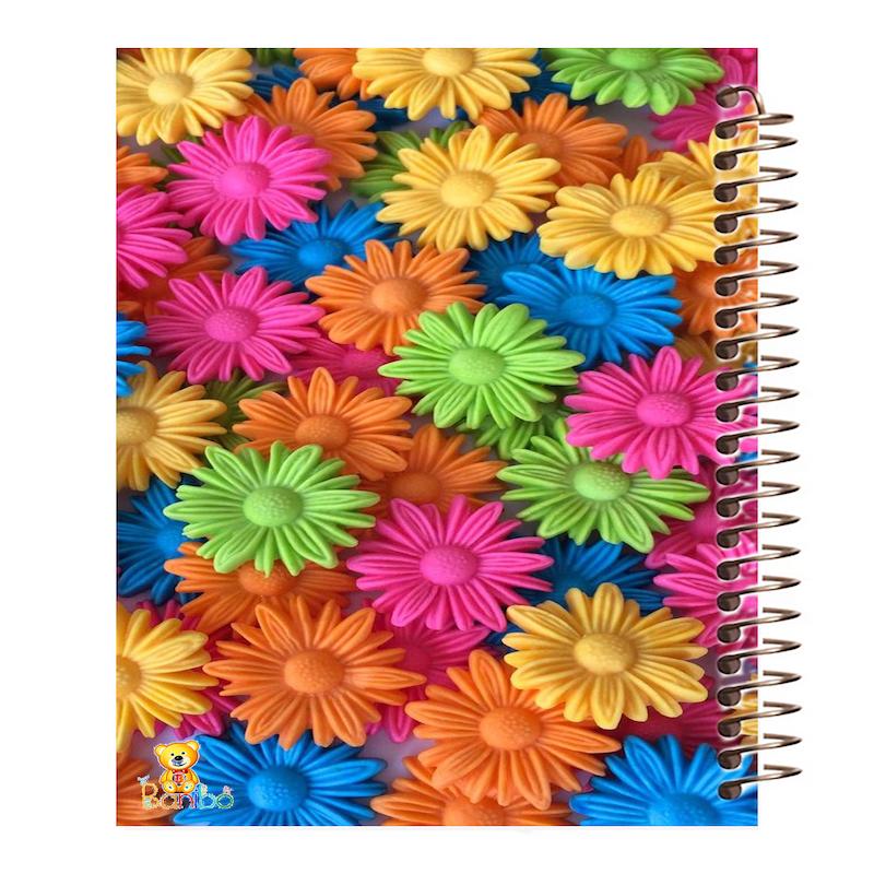 دفتر زبان طرح گل کد 163