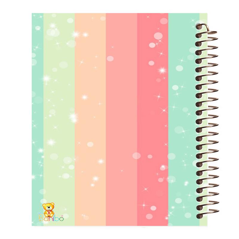 دفتر زبان طرح رنگی کد 179