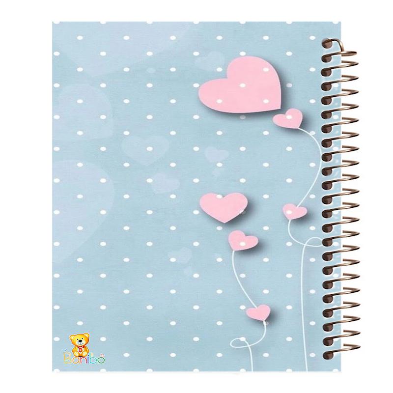 دفتر زبان طرح قلب کد 181