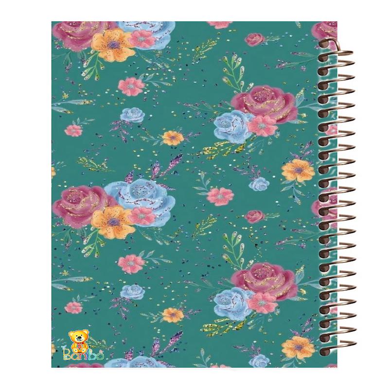 دفتر زبان طرح گل کد 280