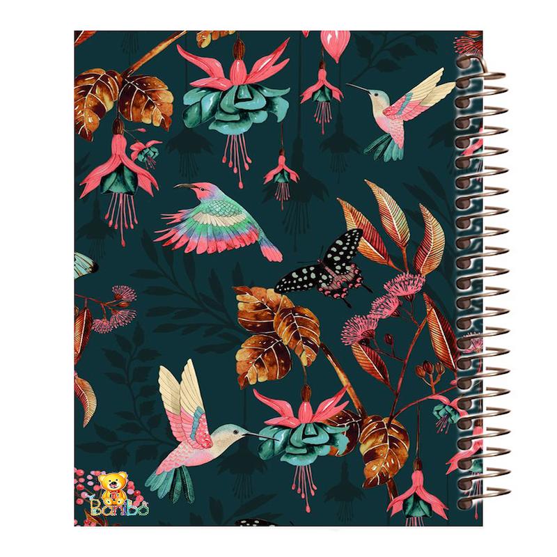 دفتر زبان طرح پرندگان کد 360