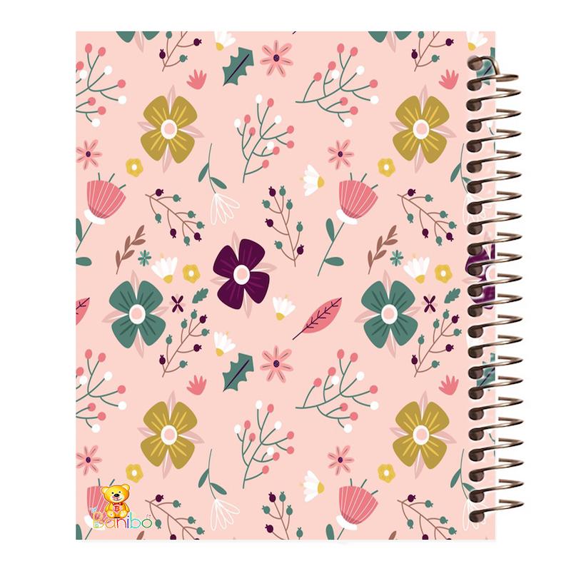 دفتر زبان طرح گل کد 457