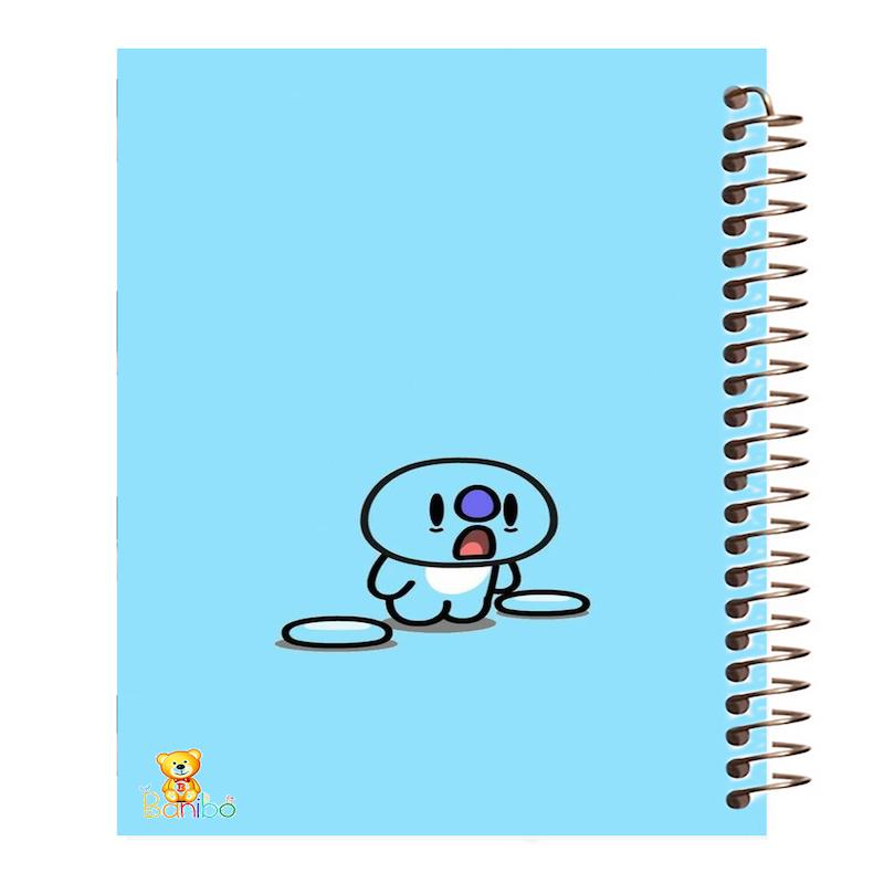 دفتر زبان طرح کارتونی کد 636