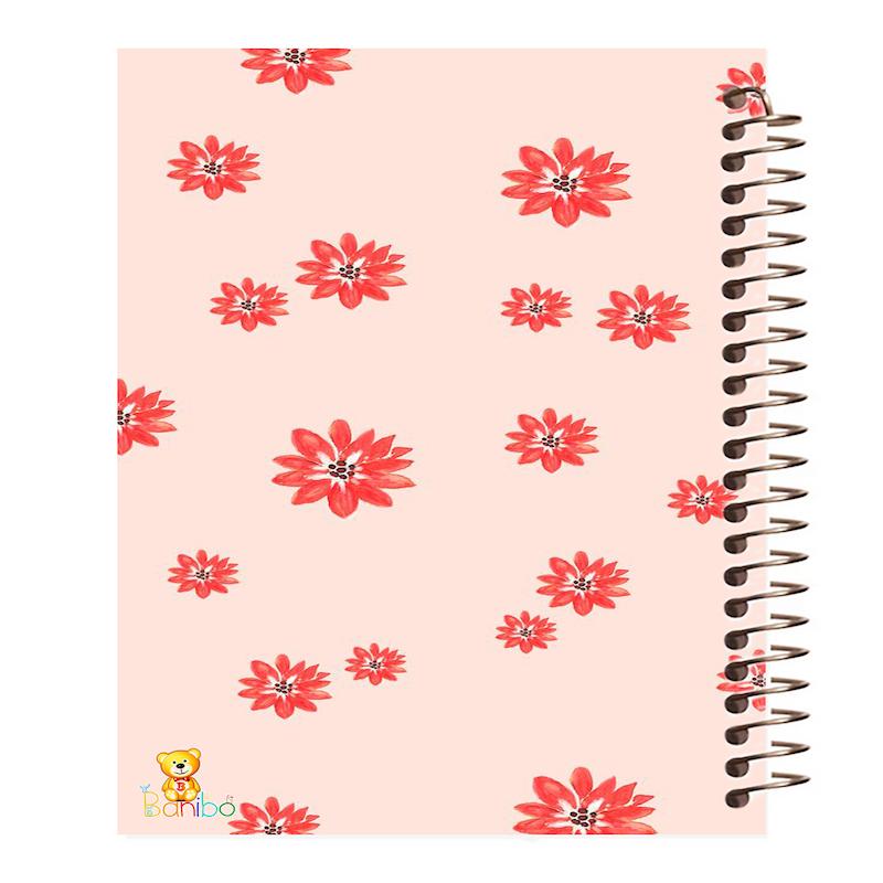 دفتر زبان طرح گل کد 751