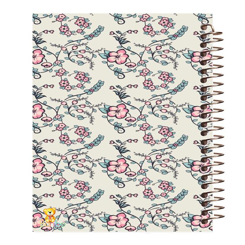 دفتر زبان طرح گل کد 753