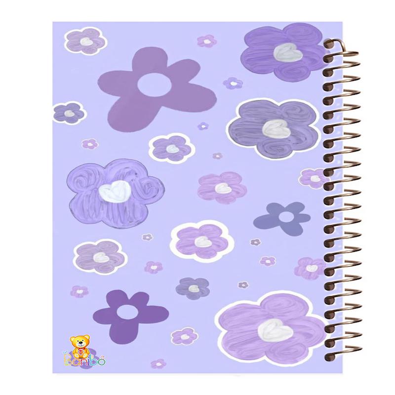 دفتر زبان طرح گل کد 758