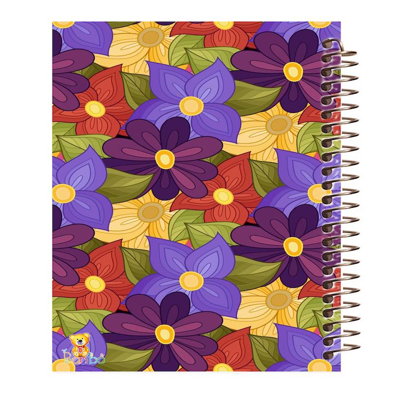 دفتر زبان طرح گل کد 778