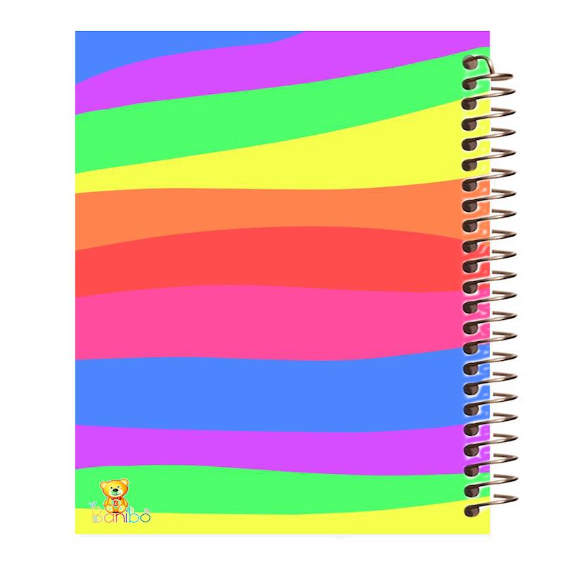 دفتر زبان طرح رنگی کد 787