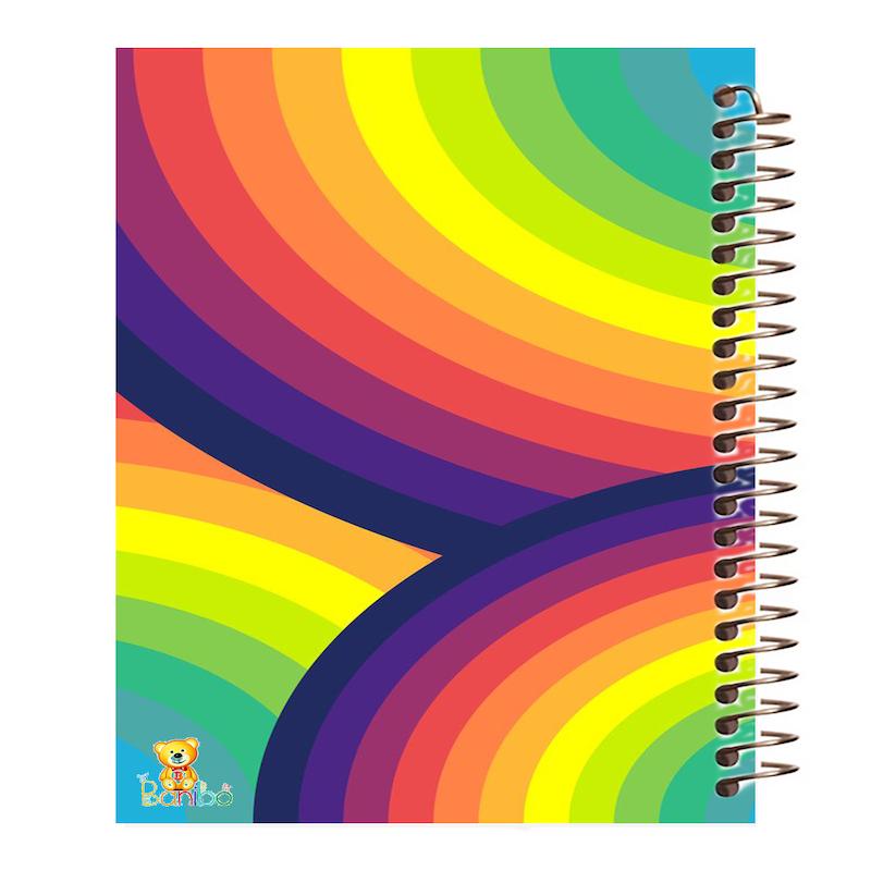 دفتر زبان طرح رنگین کمان کد 790