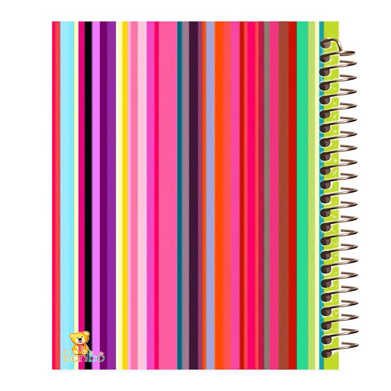 دفتر زبان طرح رنگی کد 823