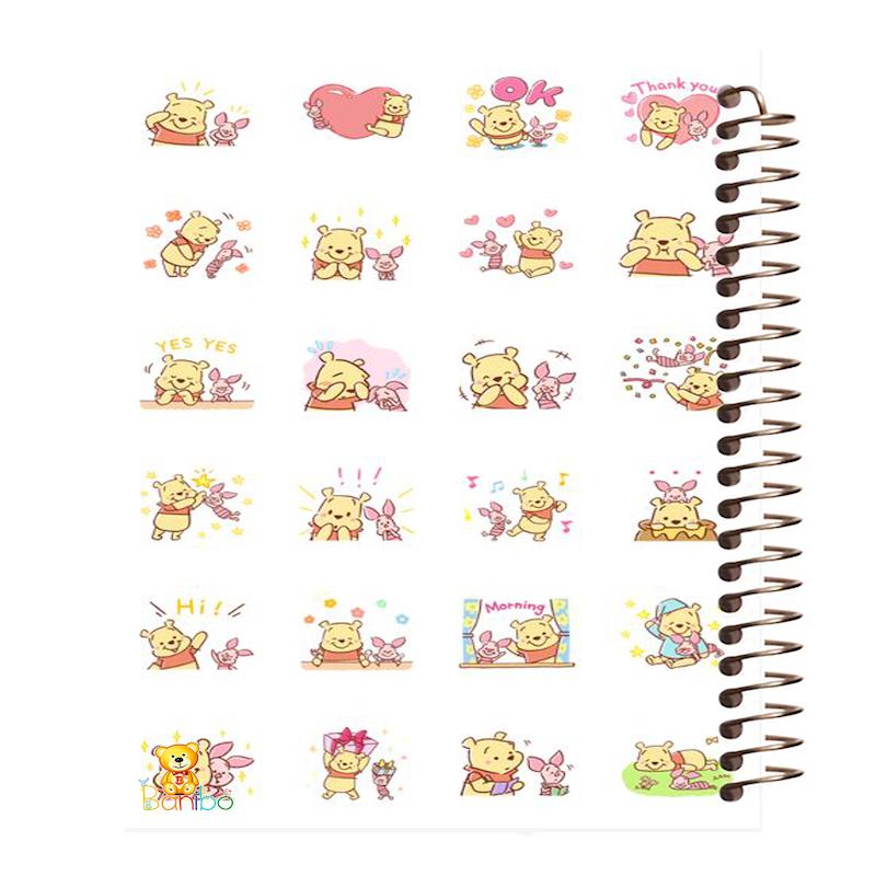 دفتر زبان طرح خرس پوو کد 1008