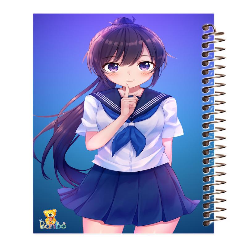 دفتر زبان طرح انیمه دختر کد 1203