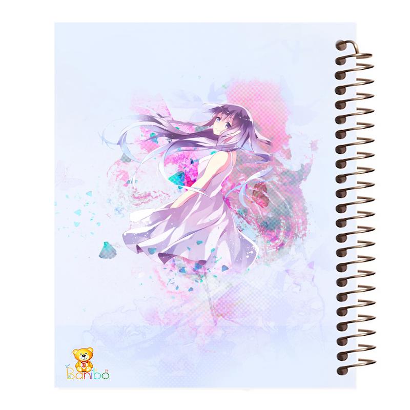 دفتر زبان طرح انیمه دختر کد 1237