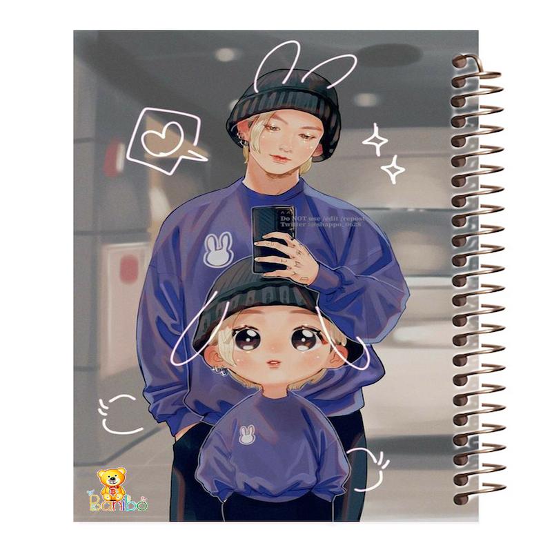 دفتر زبان طرح انیمه کد 2396