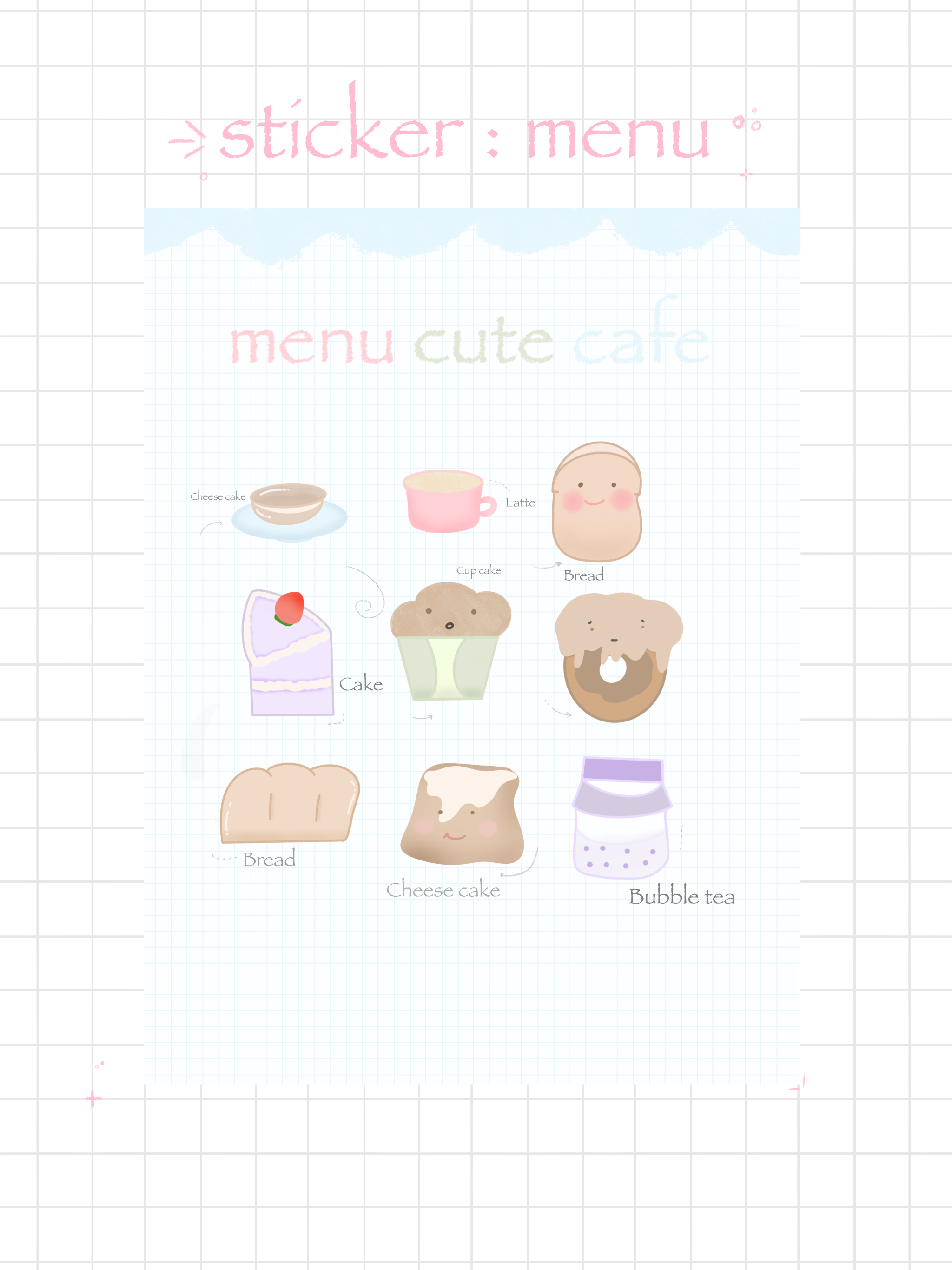 استیکر menu Cafe 