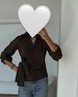 شومیز گره ای قهوه ای