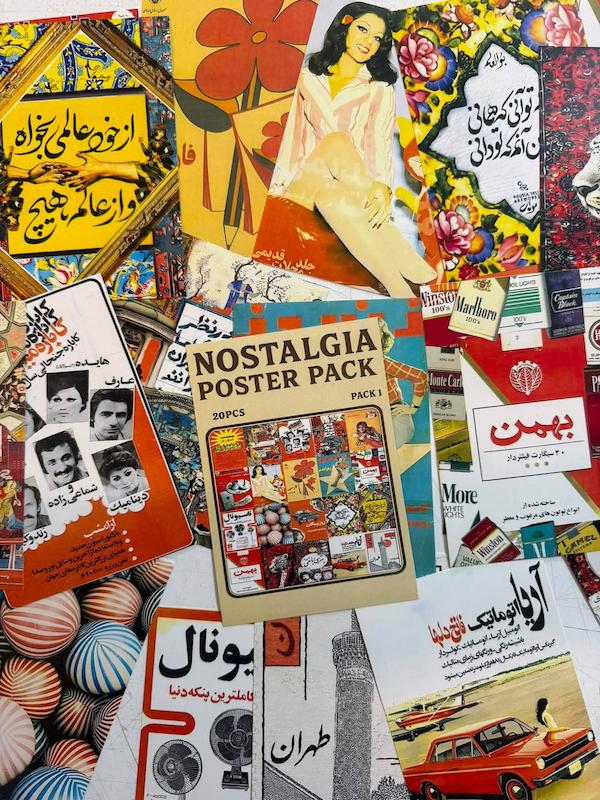پک پوستر نوستالژی ۲۰ عددی سایز B6
