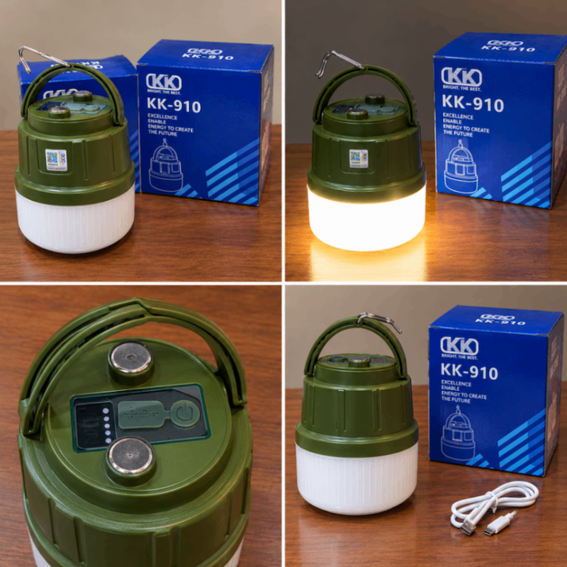چراغ شارژی کمپینگ آویز دار CKO مدل KK910