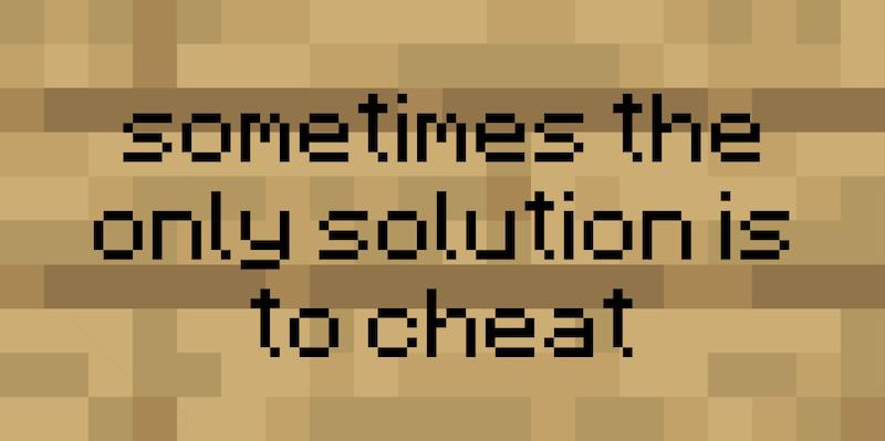 بعضی اوقات، تقلب تنها کاریه که میشه کرد