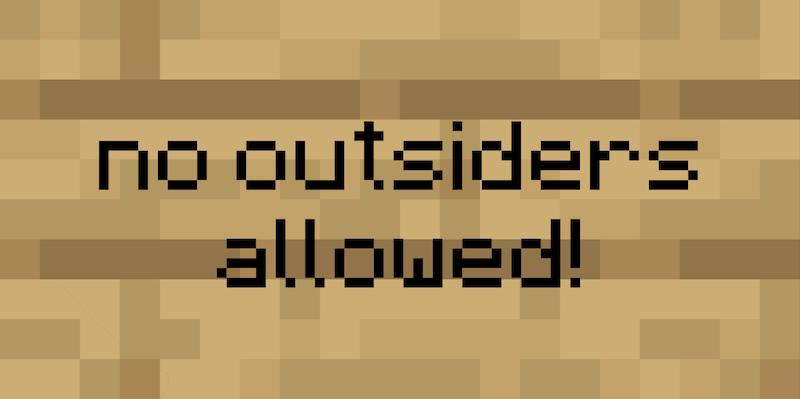 خارجی‌ها اجازه ورود ندارن‌!