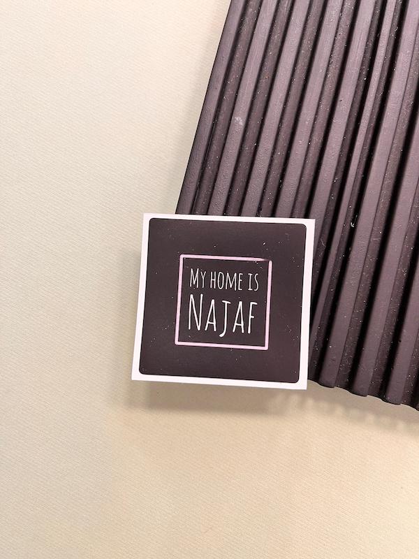 (s80179)استیکر / برچسب My home is najaf