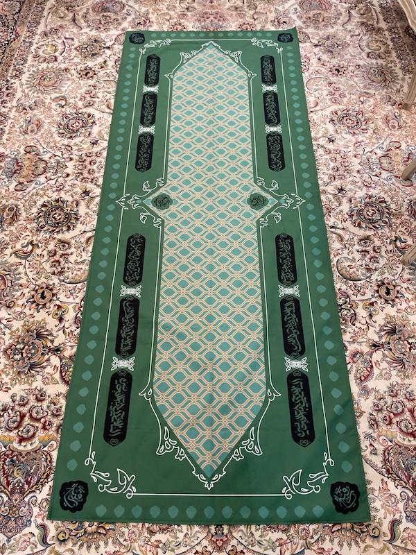 سفره حضرت رقیه سلام الله علیها سبز و مشکی(so10546)