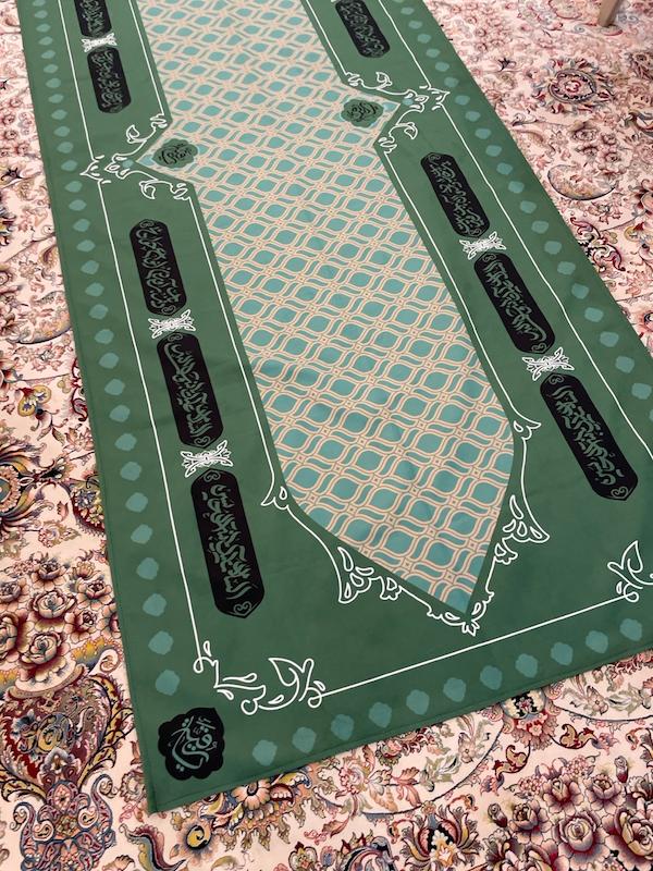 سفره حضرت رقیه سلام الله علیها سبز و مشکی(so10546)