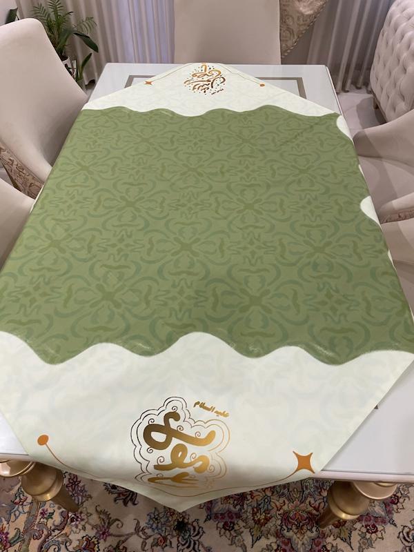 رومیزی غدیری سبز امیرالمومنین سایز بزرگ