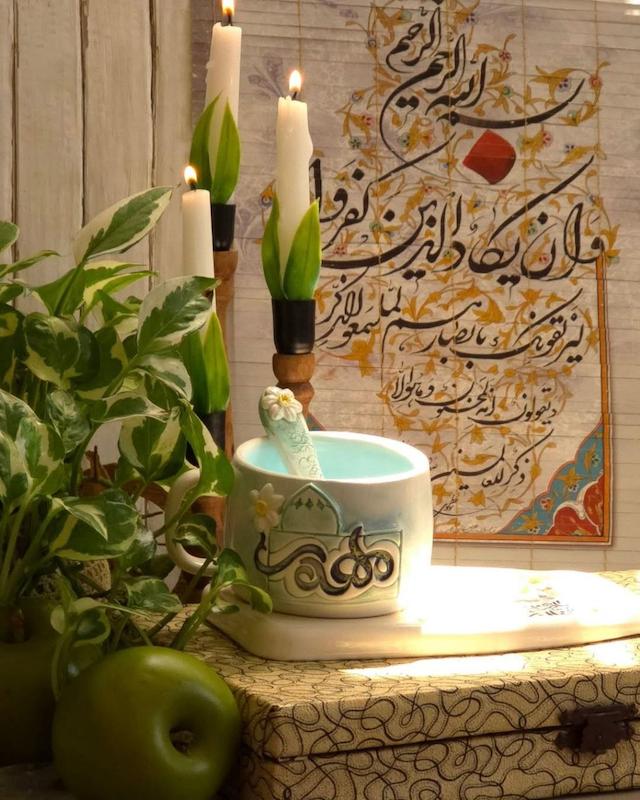 ماگ مذهبی مهدی (عج) و سینی طرح یاصاحب الزمان (ma40036)