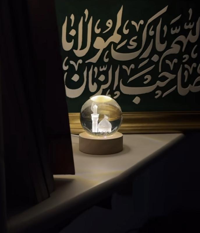 گوی شیشه ای طرح گنبد امام حسین(x10010)