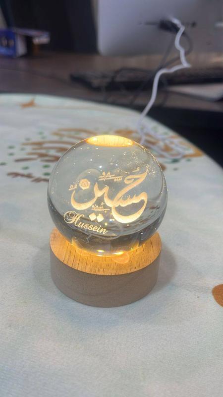 گوی شیشه ای طرح امام حسین