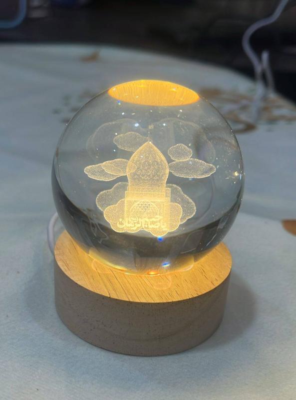 گوی شیشه ای طرح یاصاحب زمان جمکران