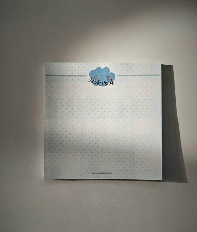 برگه یادداشت / نوت پد ۵۰ برگه ابر مهربان (572)