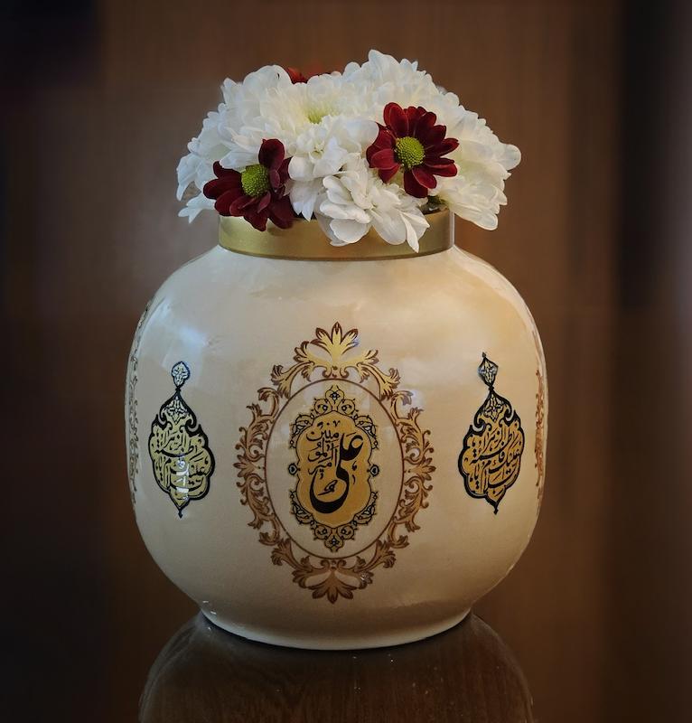 گلدون شیشه ای نام اهل بیت(Go80009)